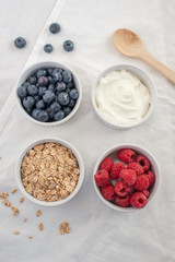 healthy breakfast with yogurt and granola