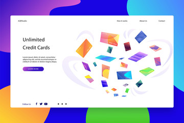 Creative web page template