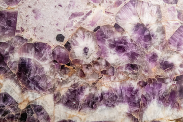 underground amethyst belt vein close up