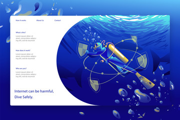 Creative web page template