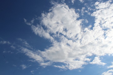 blue sky with clouds