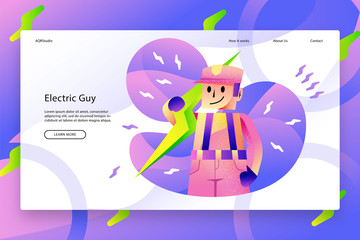 Creative web page template