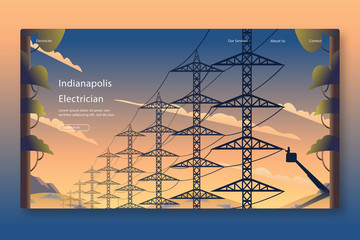 Creative web page template