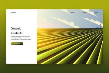 Modern design of Landing page template