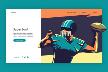 Modern design of Landing page template