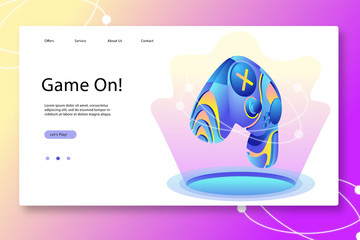 Modern design of Landing page template