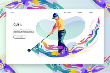 Modern design of Landing page template