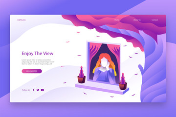 Creative web page template