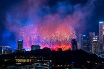 Smoke from fireworks