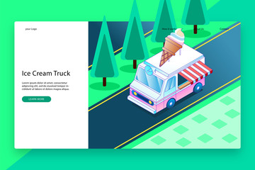Modern design of Landing page template