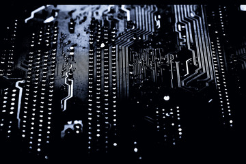 Abstract,close up of Mainboard Electronic computer background.(logic board,cpu motherboard,Main...