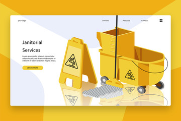 Modern design of Landing page template