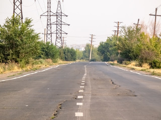 Fototapeta premium road leading to the city