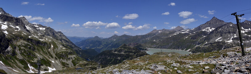 Fototapeta na wymiar Weißsee Gletscherwelt panorama in national park Hohe Tauren