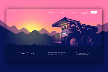 Modern design of Landing page template