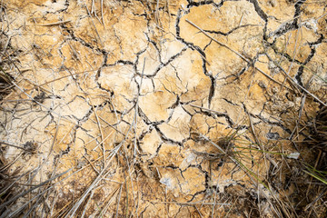 Dried and Cracked desert ground texture background