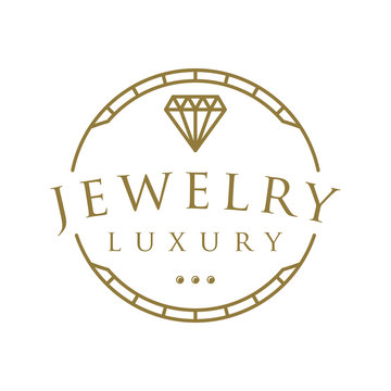 Gold Jewelry Vintage Logo Design