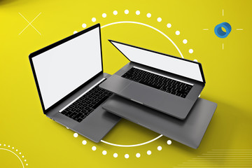Abstract Floating Laptop Pro