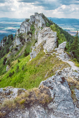 Ostra peak in Big Fatra and Turiec basin, Slovakia
