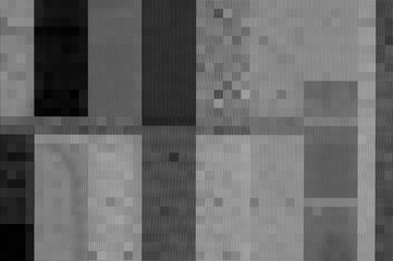 Pixel pattern of a digital glitch / Abstract black and white pixel pattern background of a digital glitch.