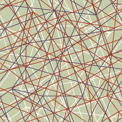 Obraz premium Abstract Net Lines Complex Seamless Pattern