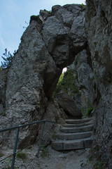 Hiking trail in Oetschergraben near to the Oetscher in Austria, Europe