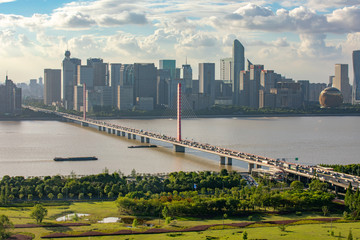 Fototapeta premium hangzhou city skyline