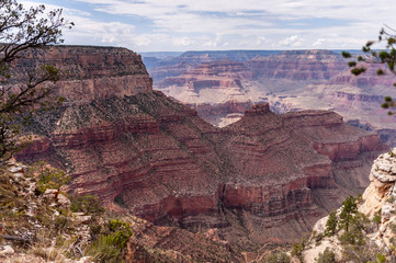 Impression of the South Rim of the Grand Canyon, during the day.