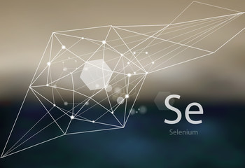 Selenium. A series of trace elements. - obrazy, fototapety, plakaty