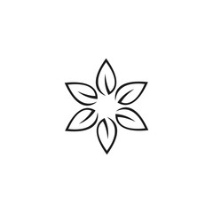 Beauty Vector flowers design logo Template design 