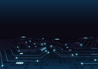 High tech technology geometric