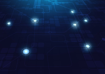 High tech technology geometric