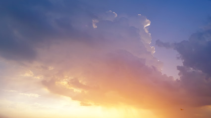 Fototapeta premium Beautiful sky with clouds background, Sky with clouds weather nature cloud blue.