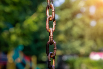 Naklejka premium steel chain in the background. motivator