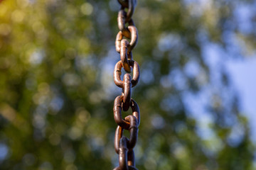 steel chain in the background. motivator