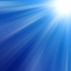 Abstract Soft Blue luminous rays