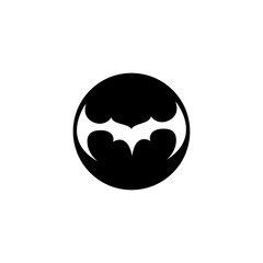 bat vector icon logo template design
