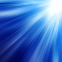 Abstract Soft Blue luminous rays