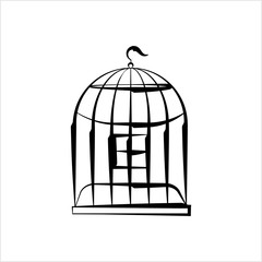 Bird Cage Icon, Bird Cage