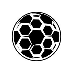 Obraz premium Football Icon, Soccer Ball Design