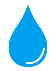 Water drop icon, aque nature symbol. Sign isolated design vector illustration