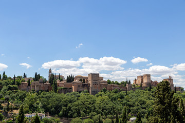 Fototapeta na wymiar Alhambra Palace in Granada, Spain