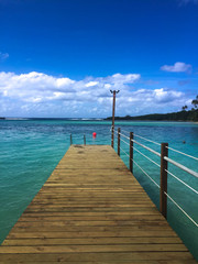 Jetty and blue skies tropical style