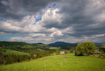 Fototapeta na wymiar Beautiful nature in the Carpathians.