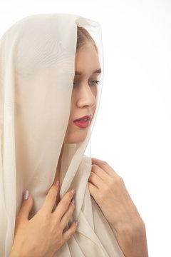 woman with veil