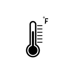 thermometer illustration icon logo design template