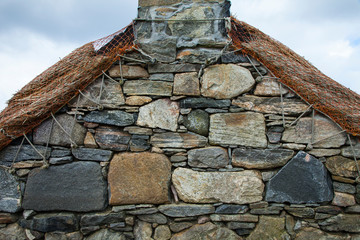 Pueblo de Gearrannan (Gearrannan Blackhouses). Isla Lewis. Outer Hebrides. Escocia. UK