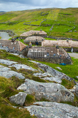 Pueblo de Gearrannan (Gearrannan Blackhouses). Isla Lewis. Outer Hebrides. Escocia. UK