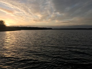sunset over the sea