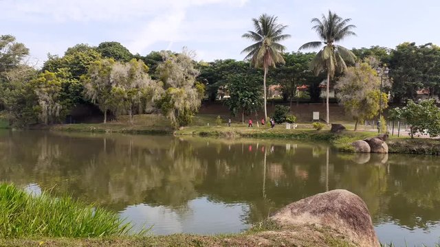 A lake in kluang town, johor malaysia